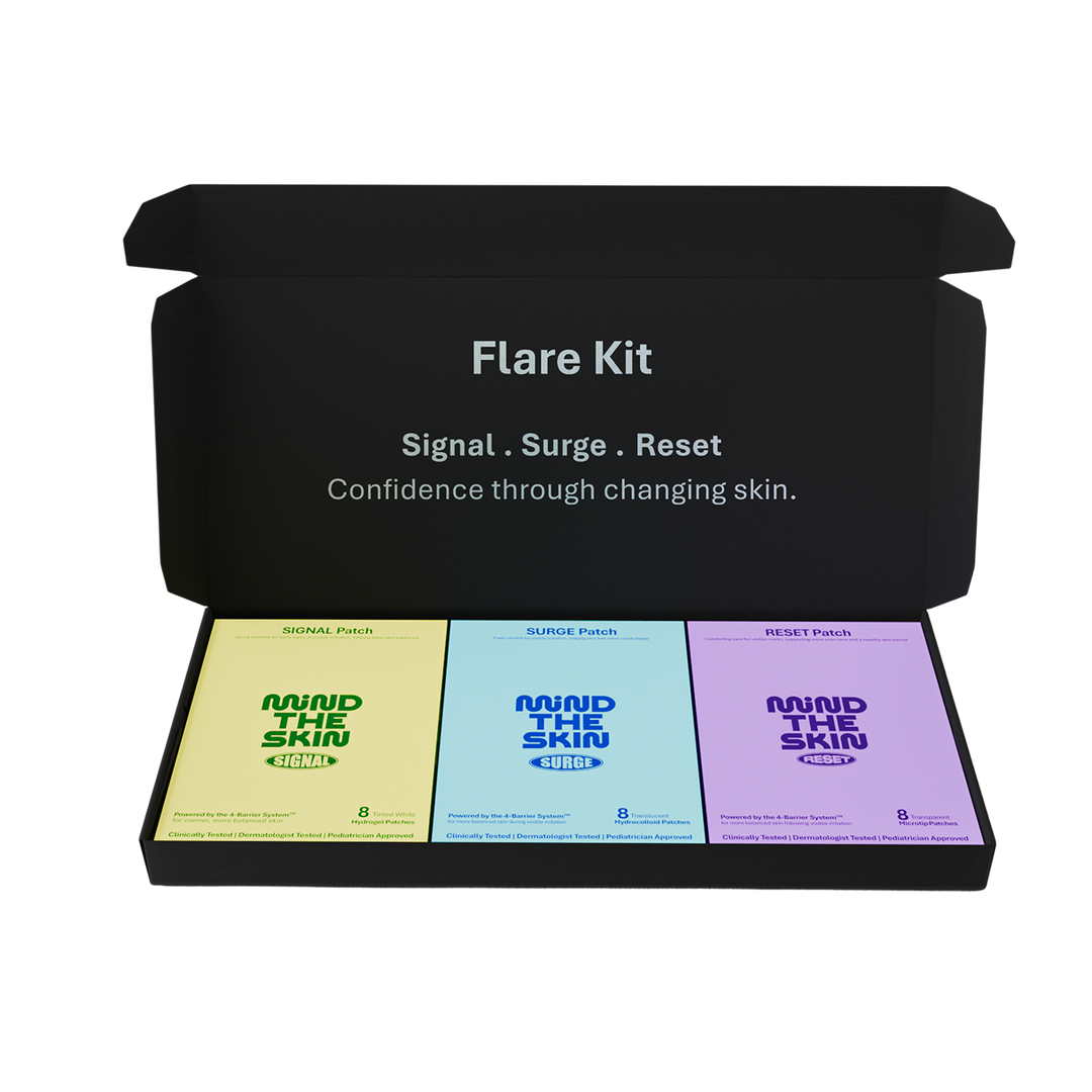 Flare Kit - 8 Pre-Flare + 8 Active Flare + 8 Post- Flare Patches – mind ...