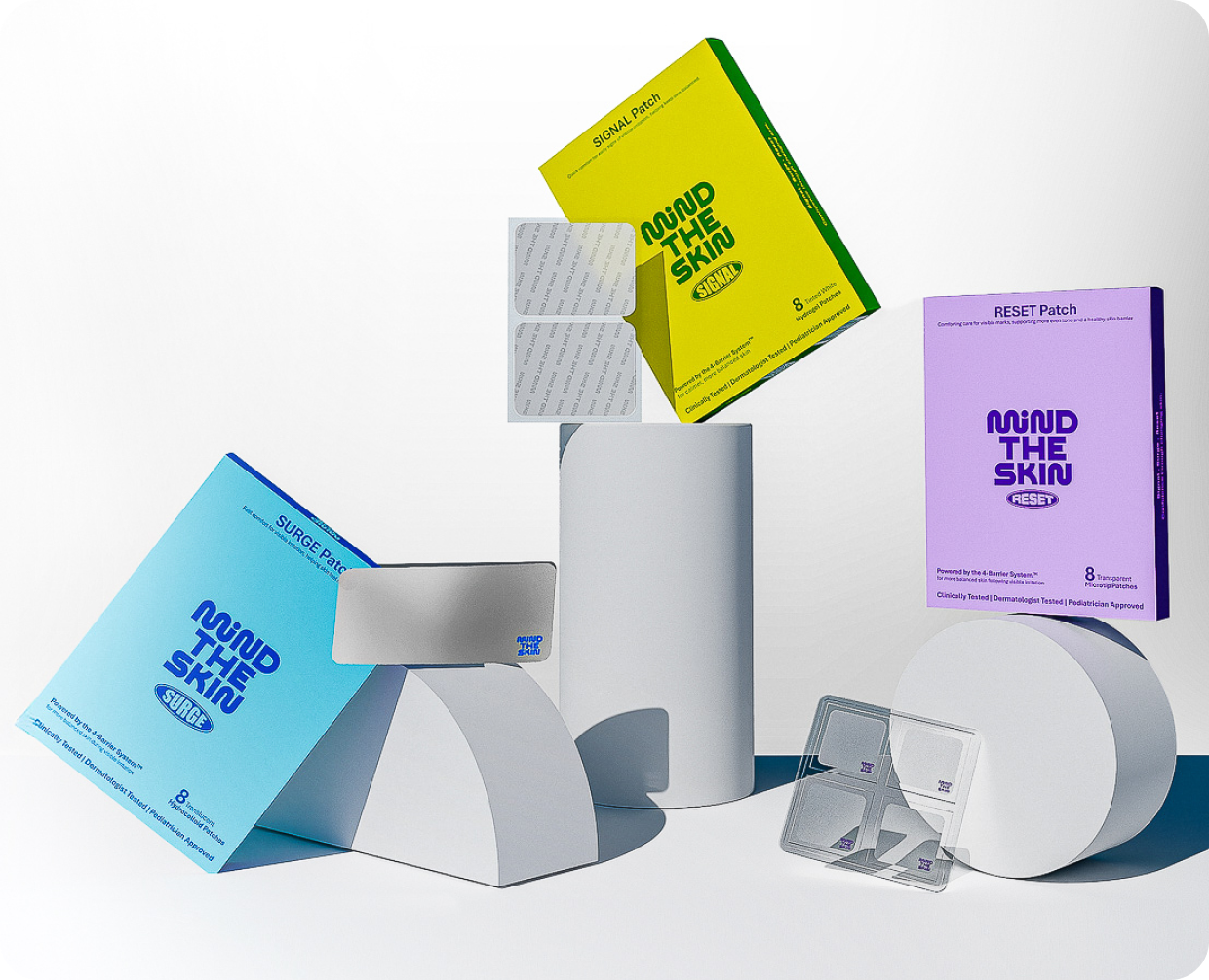Collection of Mind The Skin skincare products